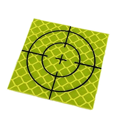 Gelbe Reflex-Zielmarken mit Standard-Zielbild, 5 x 5 cm